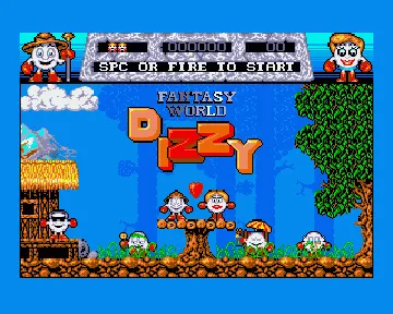 Fantasy World Dizzy screen shot title